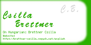 csilla brettner business card